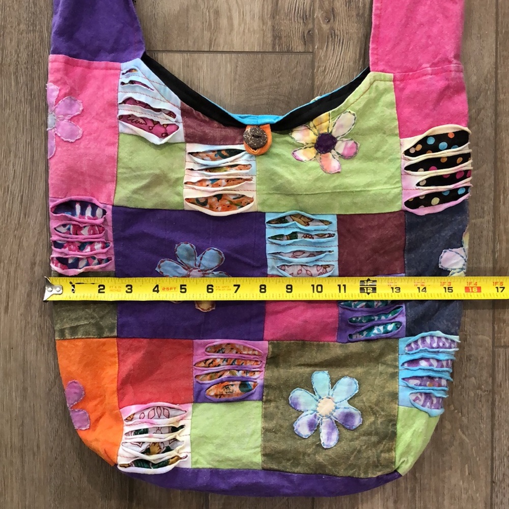 NWOT! - ORIGINAL COLLECTIONS Boho Crossbody Sling Bag - Made in Nepal - Picture 8 of 12